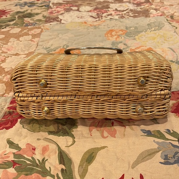 Vintage wicker handbag - Picture 4 of 4